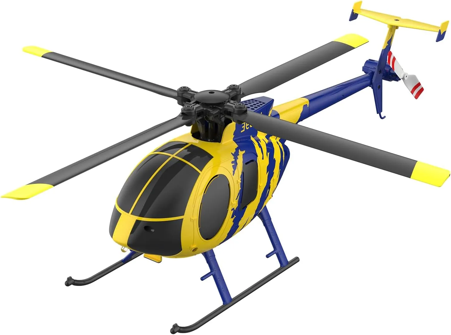 RC ERA C184 MD500 2.4G 4CH RC Helicopter with Optical Flow Sensor, Altitude Hold, Realistic Simulation, Upgraded Transmitter (Lightstream Version/4 Battery)