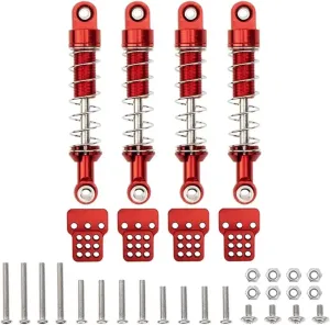 Rc Shock Absorber For MN D90 For MN-90 For MN99S For WPL C14 C24 4Pcs Metal Shock Absorber Damper With Extender For Seat Mount RC Car Parts Accessories Replacement