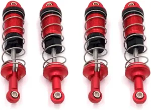 Rc Shock Absorber For SCY 16101/2pro 1/16 Metal For Spring Shock Absorber Red Rc Car Off-road Vehicle Tracked Vehicle Parts And Accessories Upgrade Replacement Use