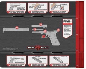 Real Avid Smart Mat For Glock - Parts Keeper/magnetic Neoprene