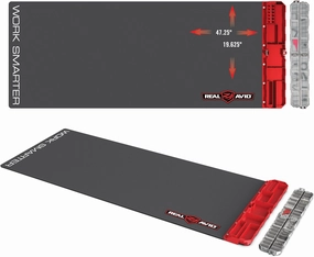 Real Avid Smart Mat Options - Choose 47.25”x19.5” XXL Mat or 43"x16" Universal Smart Gun Mat - Gun Oil Resistant, Non-Slip, Padded Rifle Cleaning Mat
