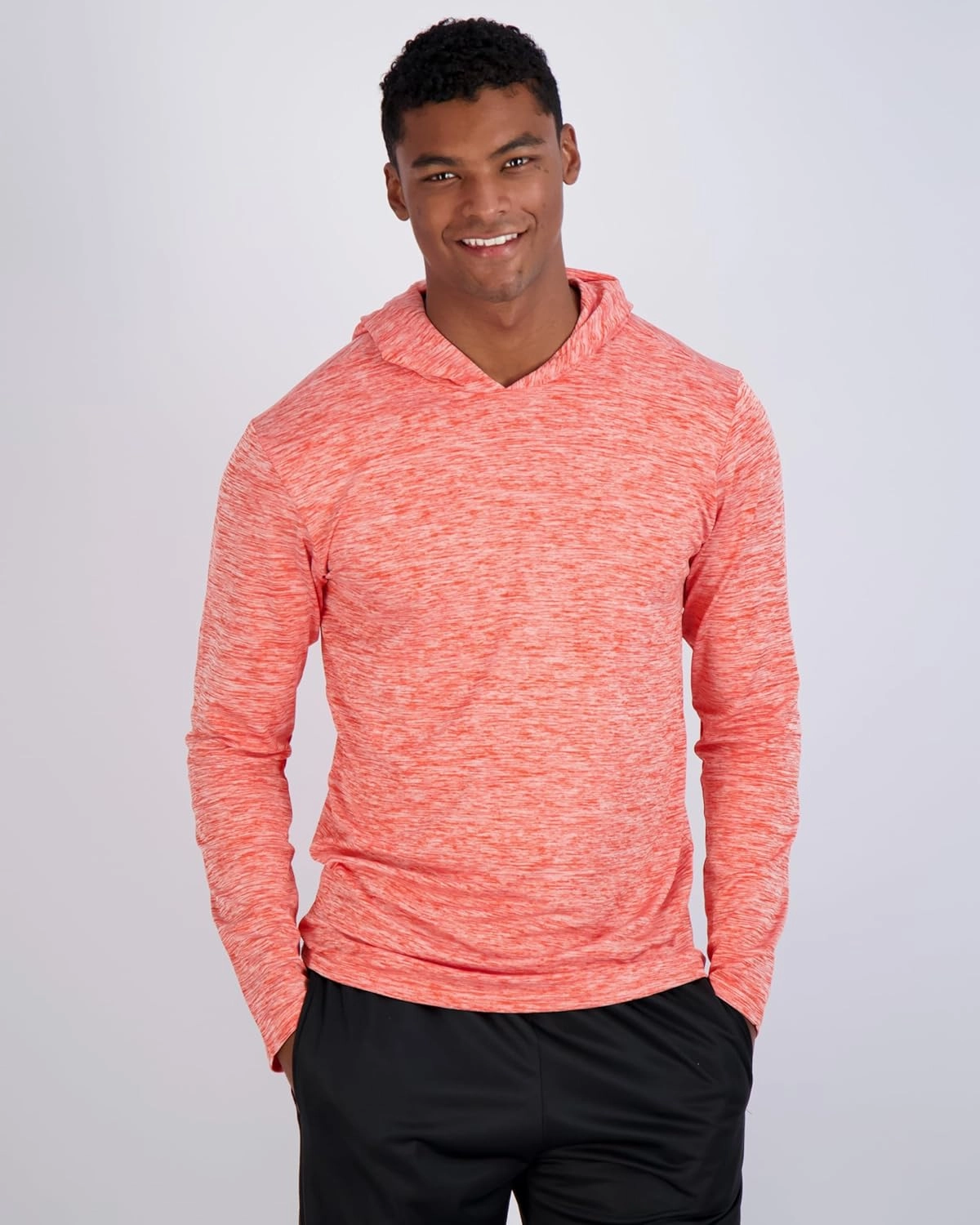 Real Essentials 3 Pack: Men's Dry Fit Wicking Long Sleeve Fishing Active Hoodie Pullover Sweatshirt (Big & Tall)