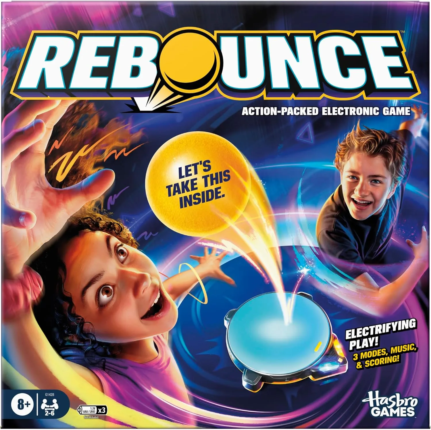 Rebounce Game | Indoor and Outdoor Electronic Action Game for Kids, Teens, and Adults | Ages 8  | 2 to 6 Players | 10 Mins. | Family Travel Games