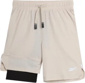 Reebok Boys Shorts - 2 in 1 Basketball Shorts with Compression Liner and Pockets - Gym and Running Boys Athletic Shorts