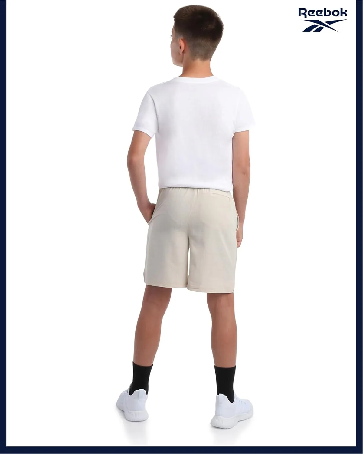 Reebok Boys Shorts - 2 in 1 Basketball Shorts with Compression Liner and Pockets - Gym and Running Boys Athletic Shorts