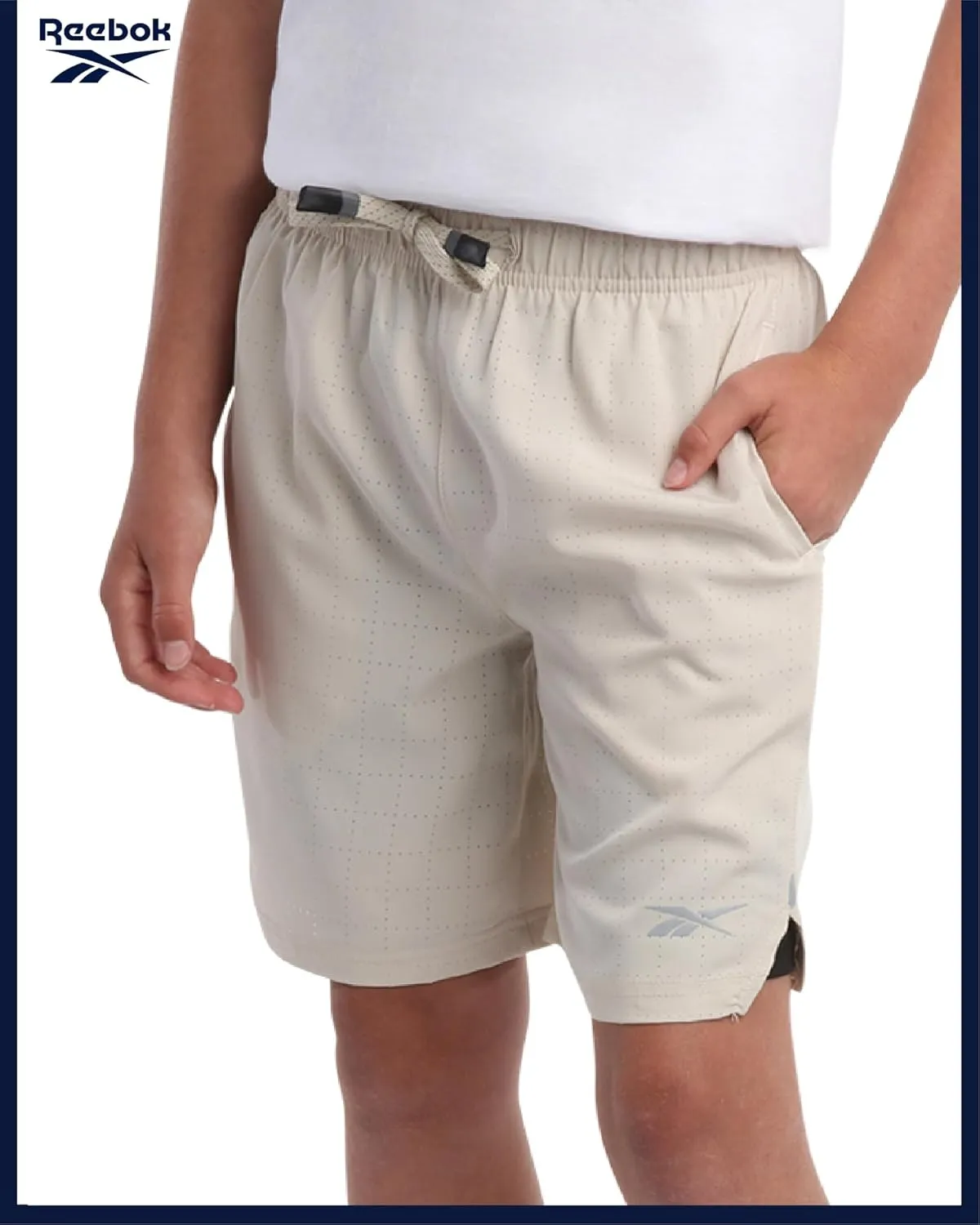 Reebok Boys Shorts - 2 in 1 Basketball Shorts with Compression Liner and Pockets - Gym and Running Boys Athletic Shorts