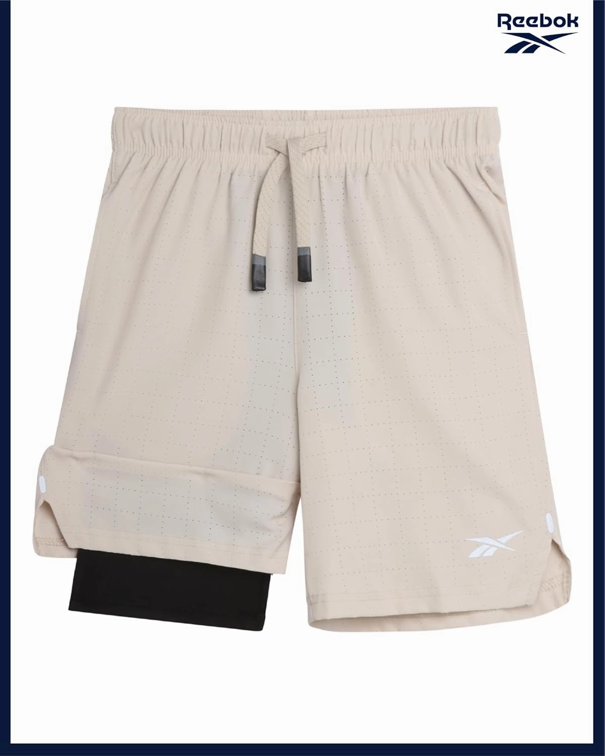 Reebok Boys Athletic Shorts 2 Pack – 2-in-1 Boys Basketball Shorts with Compression Liner – Quick Dry Running Shorts