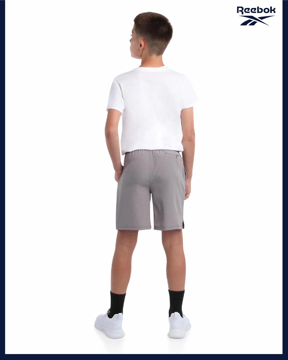 Reebok Boys Shorts - 2 in 1 Basketball Shorts with Compression Liner and Pockets - Gym and Running Boys Athletic Shorts