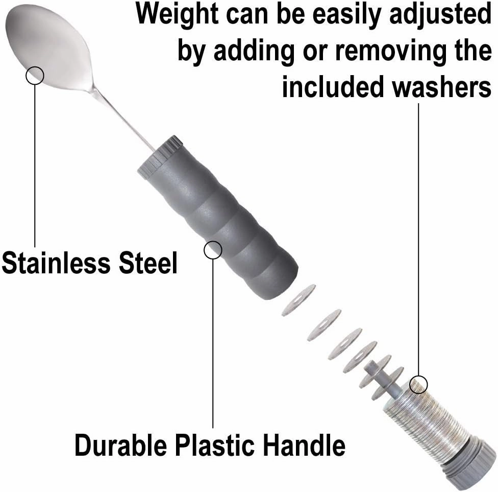Rehabilitation Advantage Adjustable Weighted Utensil Set, Washer Center