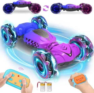 Remote Control Car for Boys 4-7, Toys for Ages 5-7, Gift for 4 5 6 7 8-13 Years Old, for Kids, Gesture Sensing RC Stunt Car with Lights, Birthday Gift