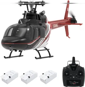 Remote Control Helicopter with Brushless Motors, Altitude Hold, Gyro, Optical Flow Positioning Function, 2.4GHz 6CH Aileronless Mini Aircraft Toy for Beginners Kids Adults