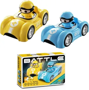 Remote Controlled Speed Bumper Cars, Mini Bumper Ejector Vehicles,RC Stunt Car with Light & Music,Parent-Child Interaction Gifts for Boys Girls,Toy Cars for Kids Birthday Christmas (Yellow)