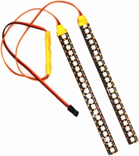 Replacement LED Light Bar Roof Lamp Light Strip Colorful LED Light RC Car Upgrade Parts for Axial 1/10 RC Crawler Car