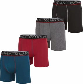 Rocawear Performance 4, 5 or 6 Pack Sport Fit Underwear, Stretch Performance Breathable Cool Support Men Boxer Briefs