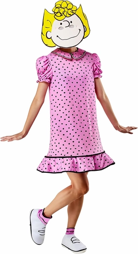 Rubies womens Peanuts Sally Costume Dress and Foam Mask