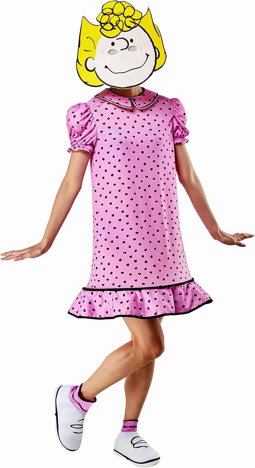 Rubies womens Peanuts Sally Costume Dress and Foam Mask