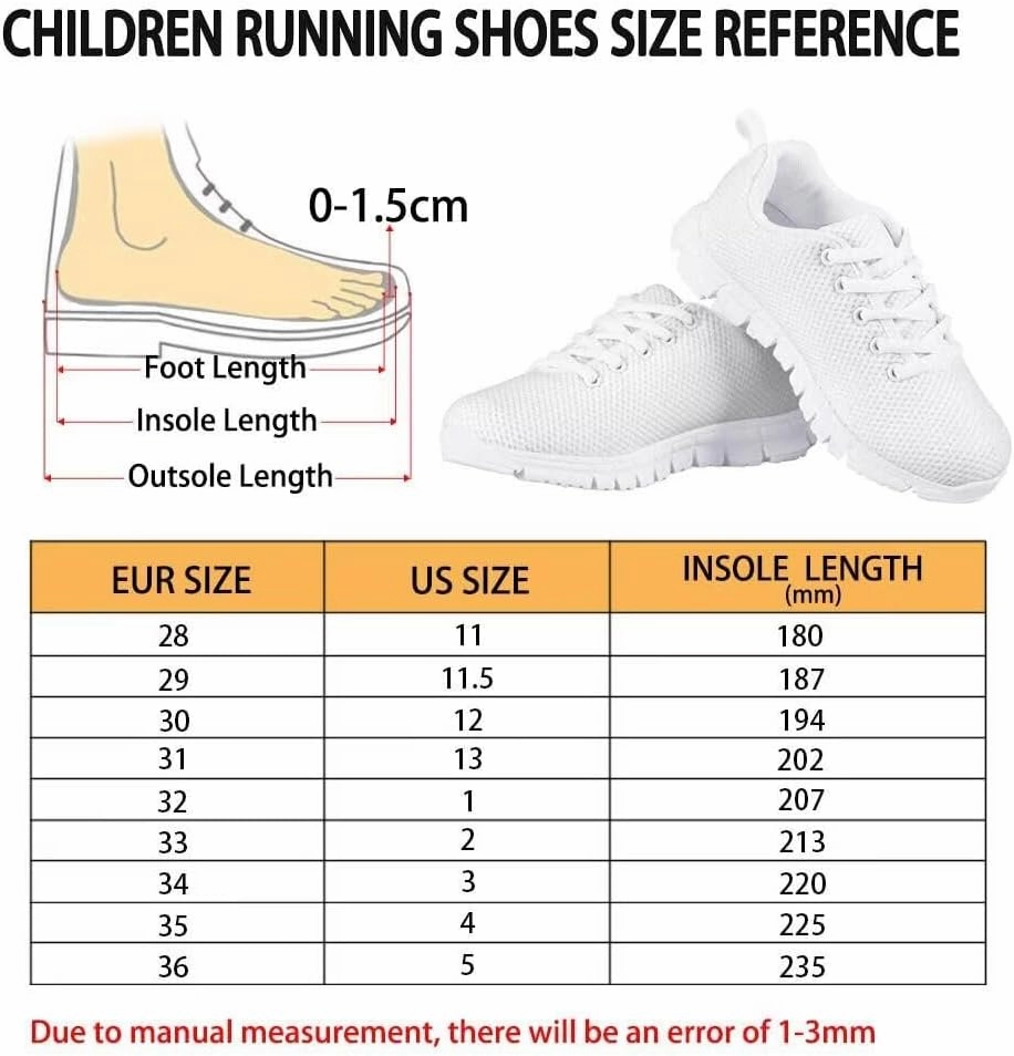 Running Shoes for Boys Breathable Anti-Slip Lace-Up Lightweight, Perfect for Jumping, Hiking, Basketball