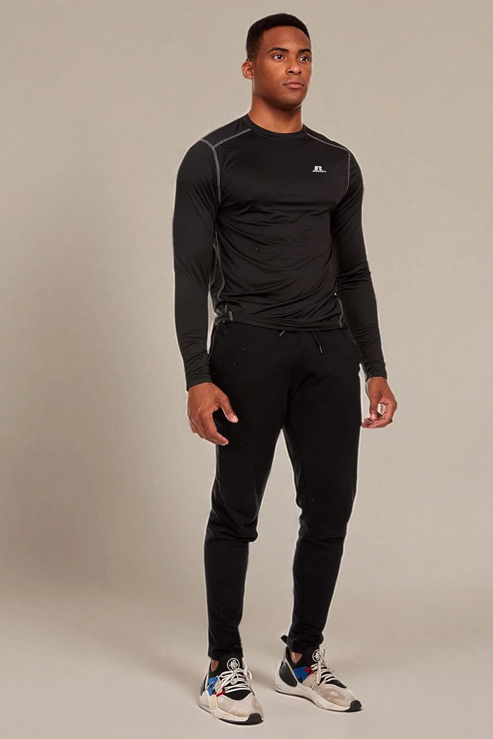 Russell Athletic Men's Fitted Not Tight Long Sleeve Performance T-Shirt