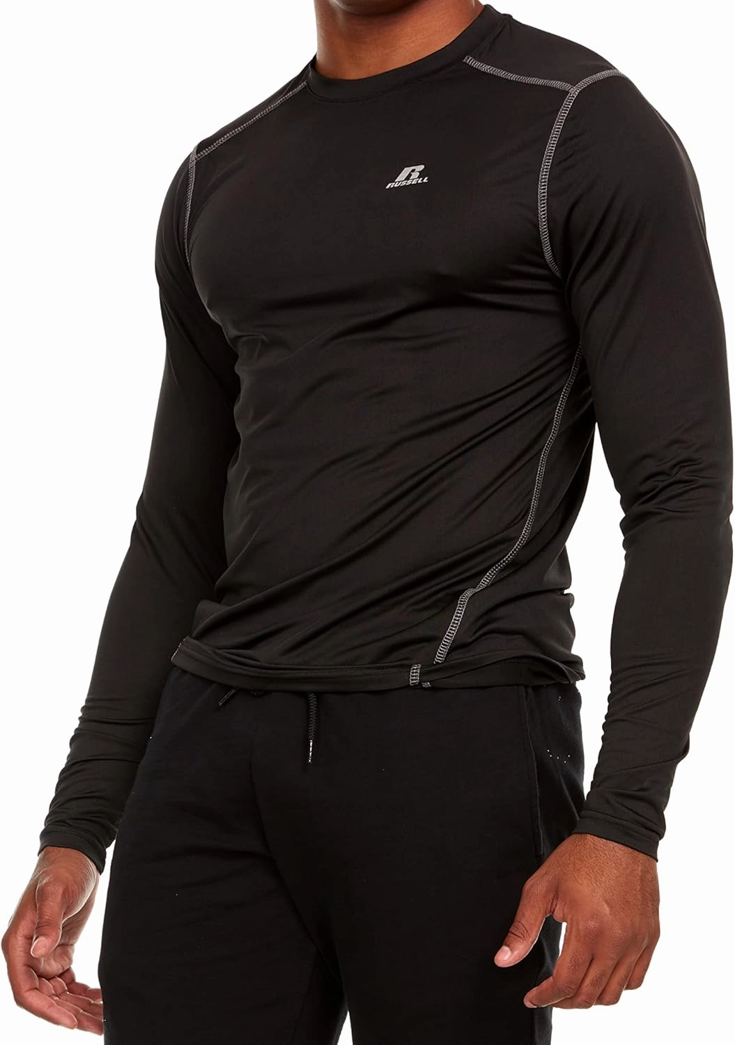 Russell Athletic Men's Fitted Not Tight Long Sleeve Performance T-Shirt