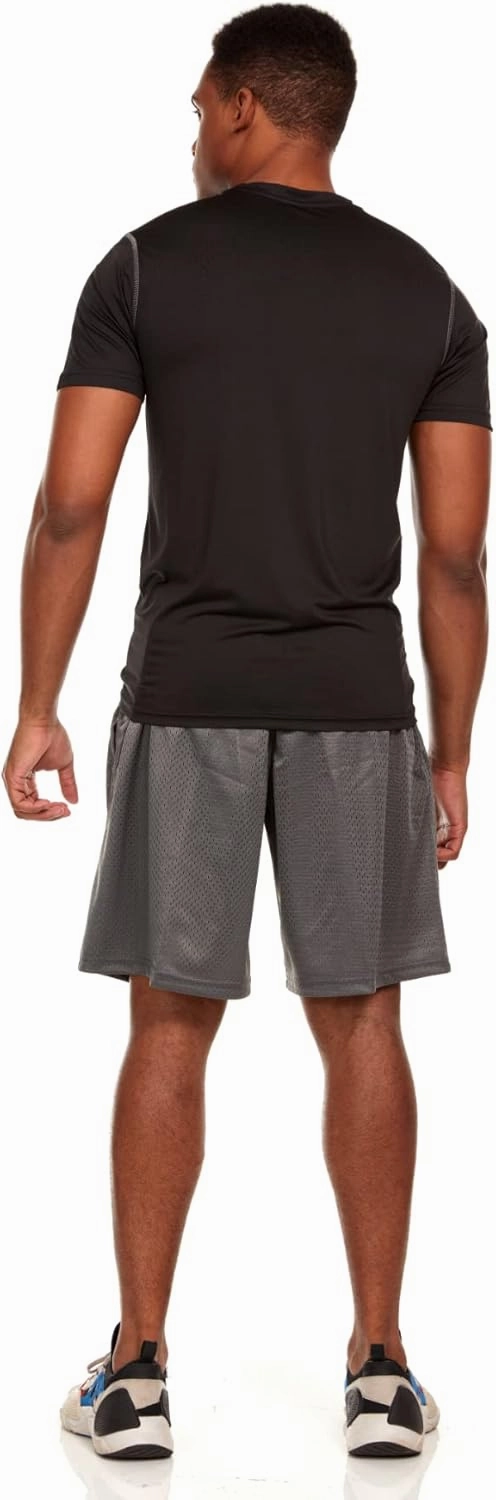 Russell Men's Active Athletic Fitted Not Tight Dri-Power Short Sleeve Performance T-Shirt for Gym, Running
