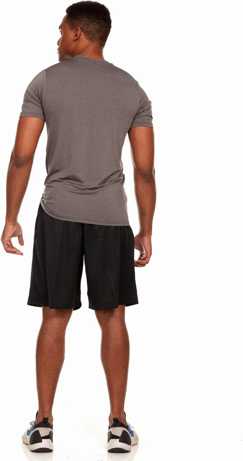 Russell Men's Active Athletic Fitted Not Tight Dri-Power Short Sleeve Performance T-Shirt for Gym, Running