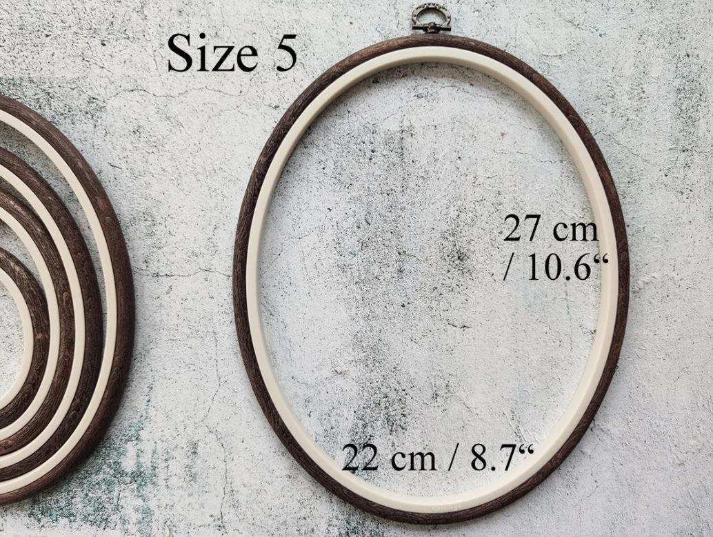 Sand Embroidery Hoop - Oval Nurge Flexible  Hoop