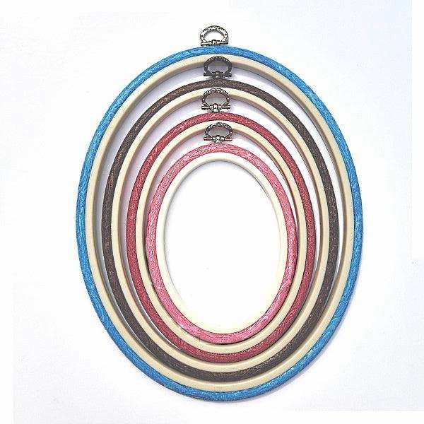 Sand Embroidery Hoop - Oval Nurge Flexible  Hoop