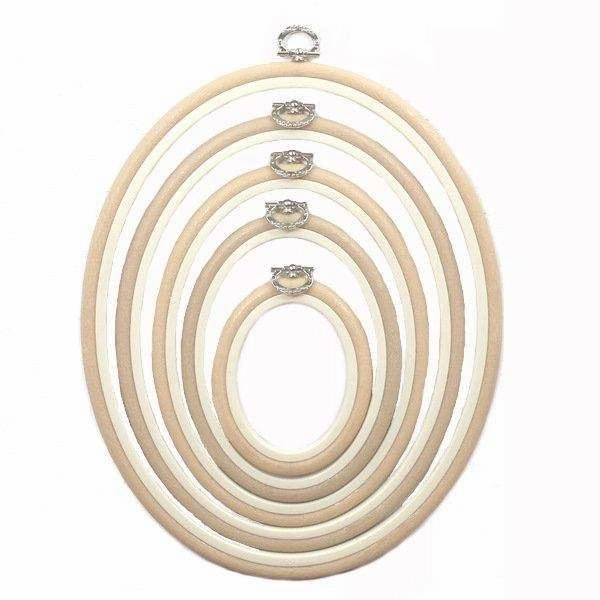 Sand Embroidery Hoop - Oval Nurge Flexible  Hoop