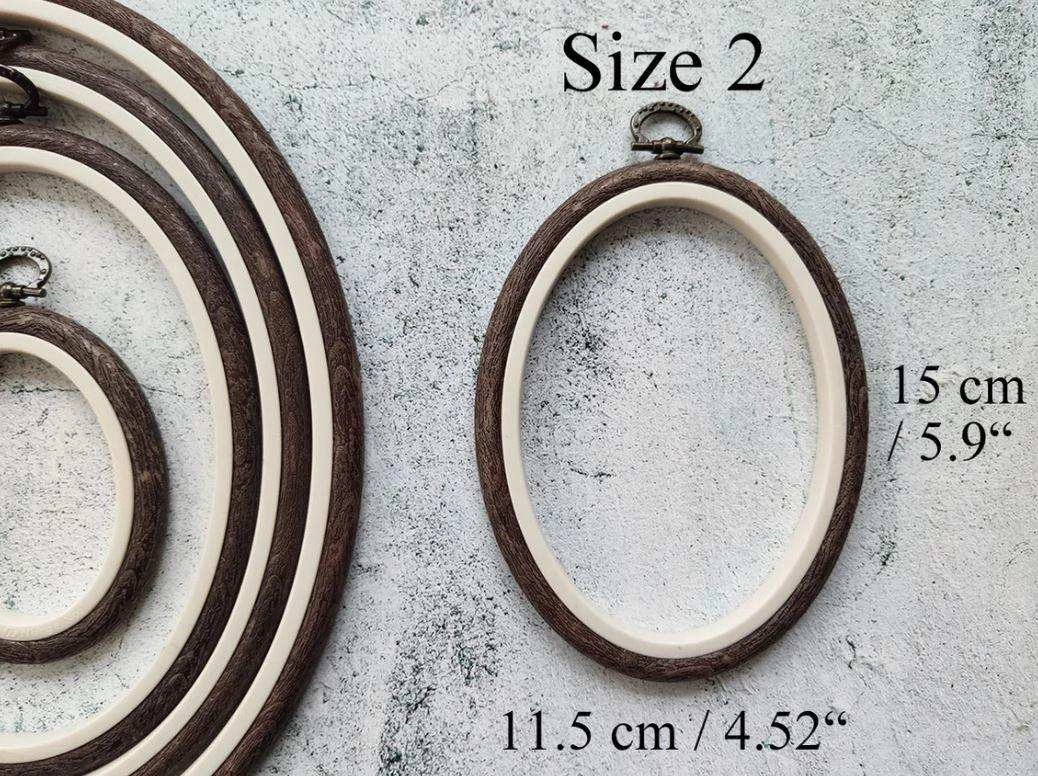 Sand Embroidery Hoop - Oval Nurge Flexible  Hoop