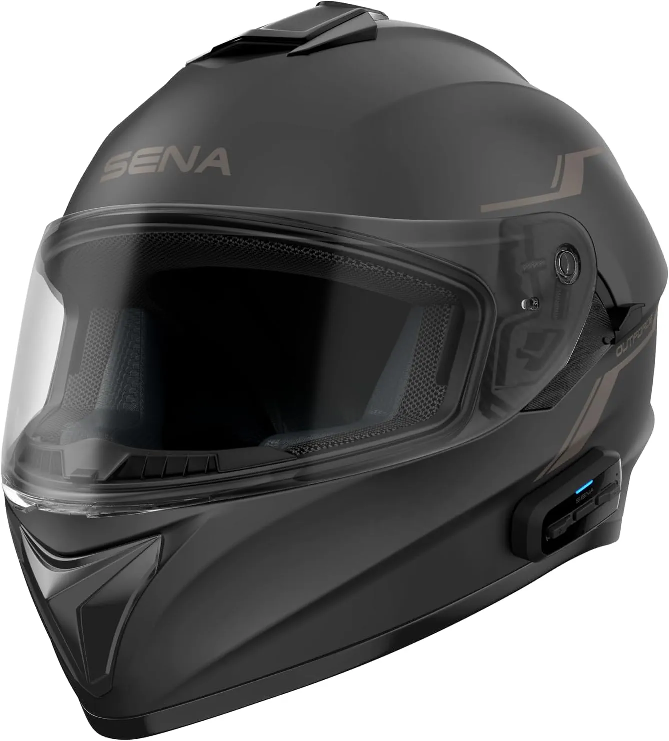 Sena OutForce Smart Helmet Full Face (Matt Black, Medium) (OUTFORCE-MB00M - SP85