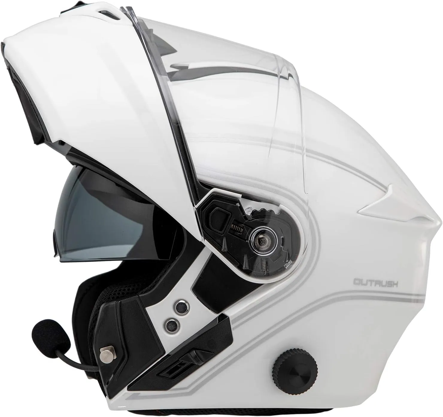 Sena Outrush Modular Smart Helmet (Gloss White, Small) (OUTRUSH-GW00S)