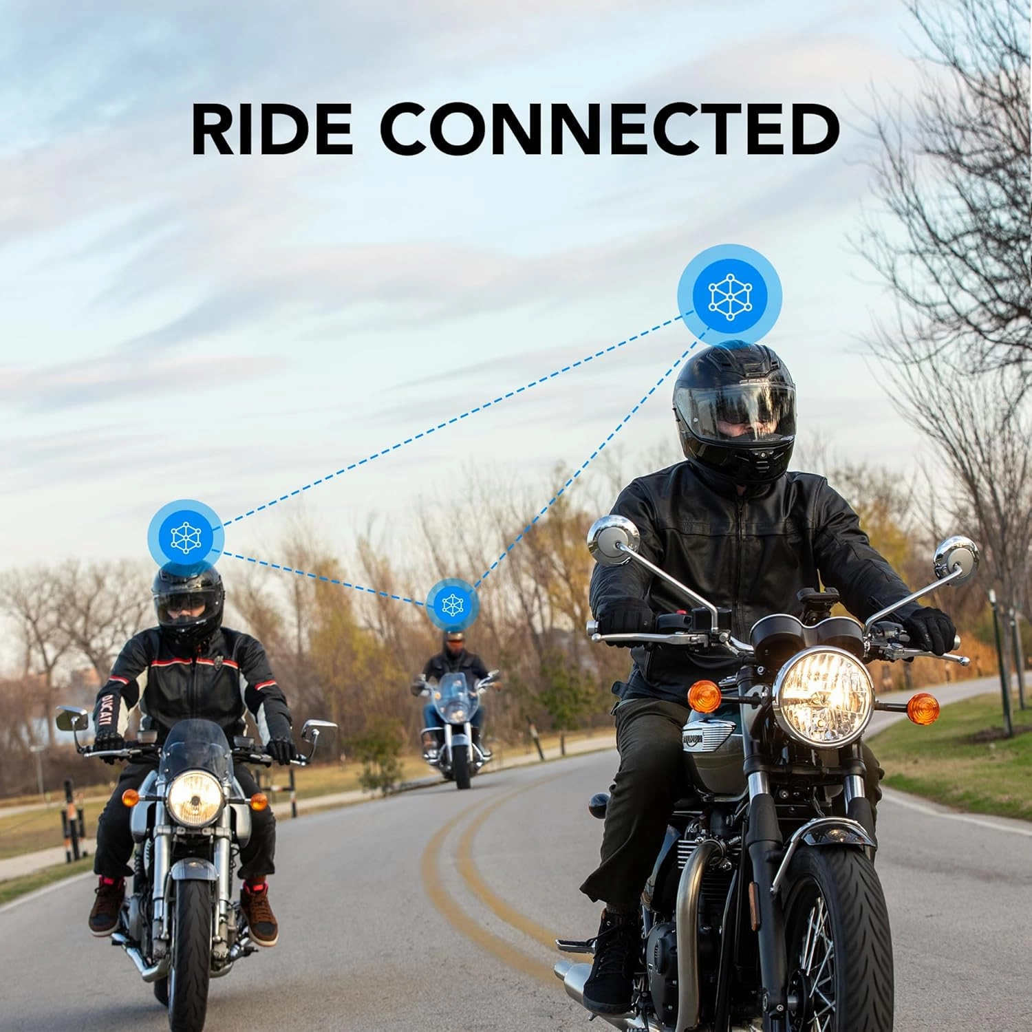 Sena Phantom Full Face Smart Motorcycle Helmet with Integrated Communications, LED Lighting, and 2nd Generation Sound by Harman Kardon