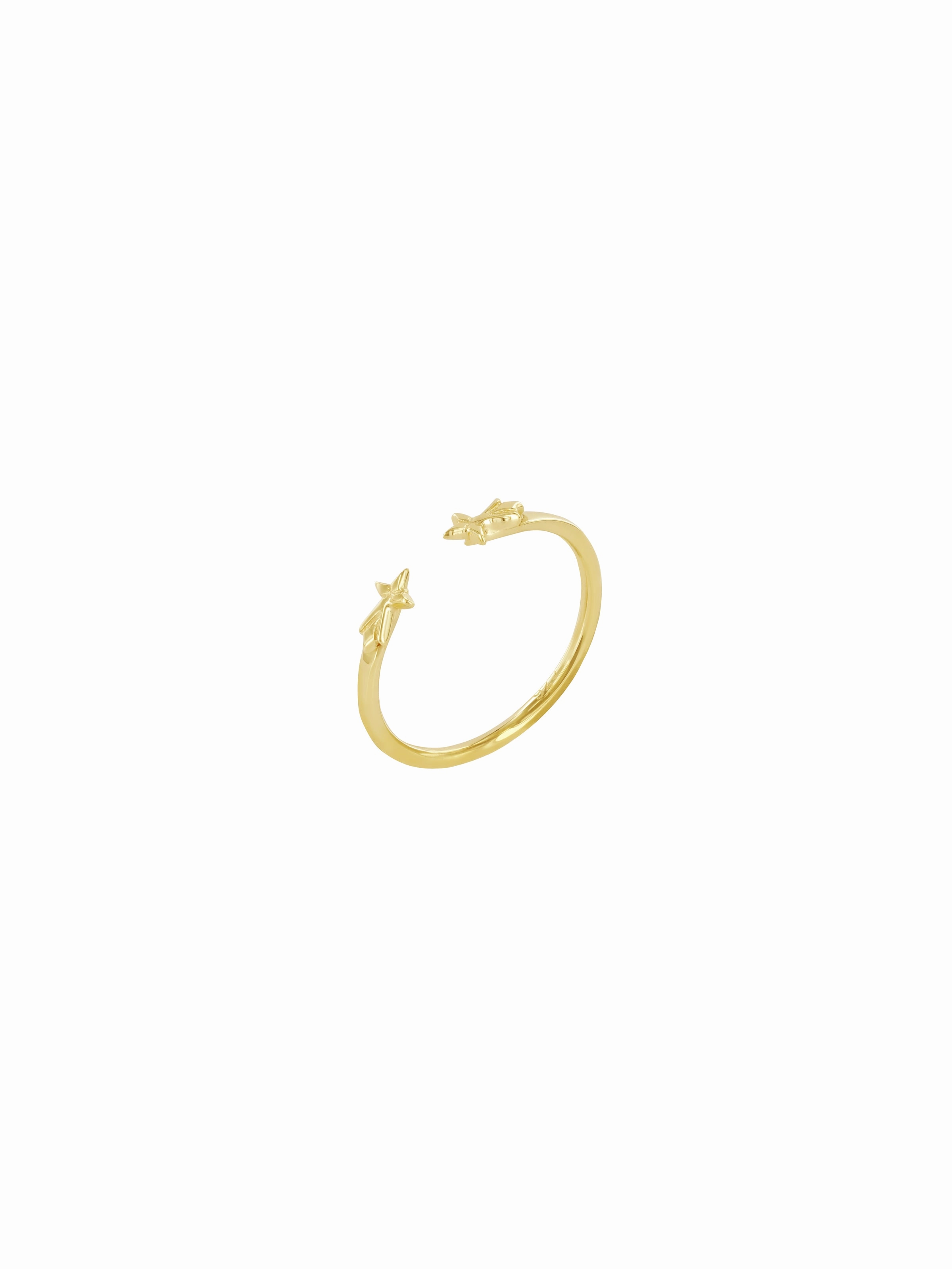 Shooting Star Ring Gold Vermeil