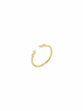 Shooting Star Ring Gold Vermeil