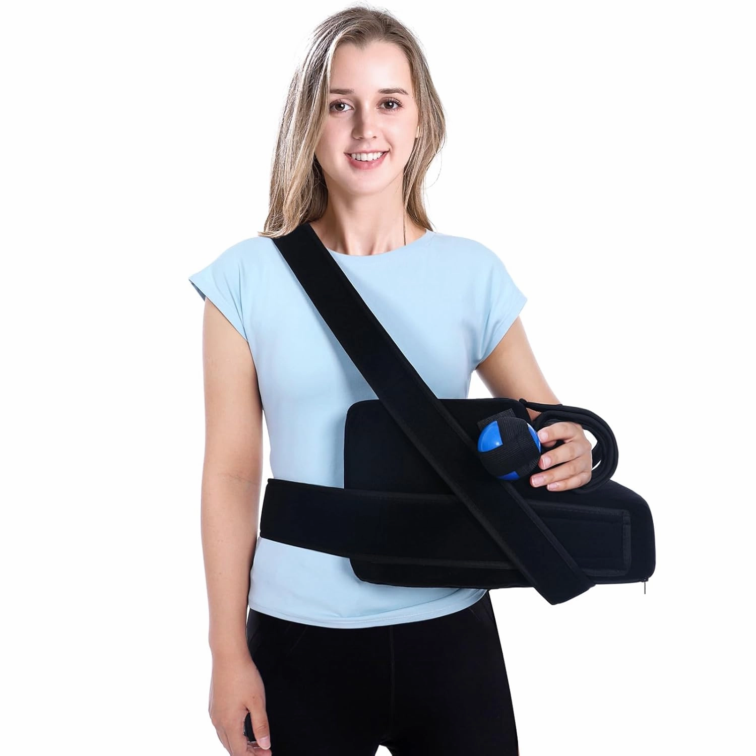 Shoulder Abduction Sling - Arm Sling for Shoulder Injury - Pain Relief Arm Pillow for Rotator Cuff, Sublexion, Surgery, Dislocated, Broken Arm, Arm Sling Shoulder Immobilizer (Left)