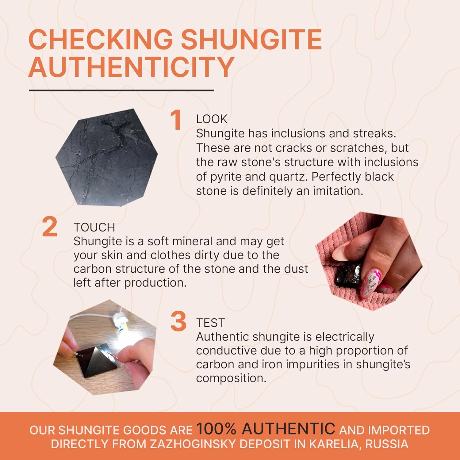 Shungite Stone Protection Pyramid 2.8" | Authentic Shungite Stones Protection Polished Pyramid 2.8 inches (7 cm) | Black Stone Crystal Pyramid for Whole House Protection and Meditation PP05