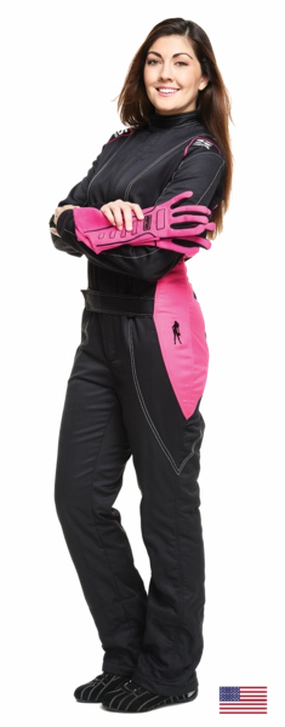 Simpson Racing Vixen II Women's Racing SuitMedium - Black/Pink