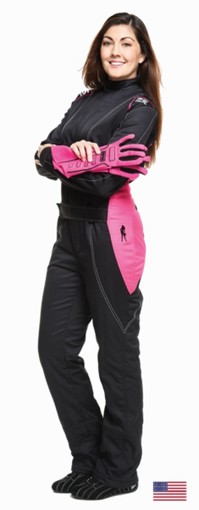 Simpson Racing Vixen II Women's Racing SuitSmall - Black/Pink