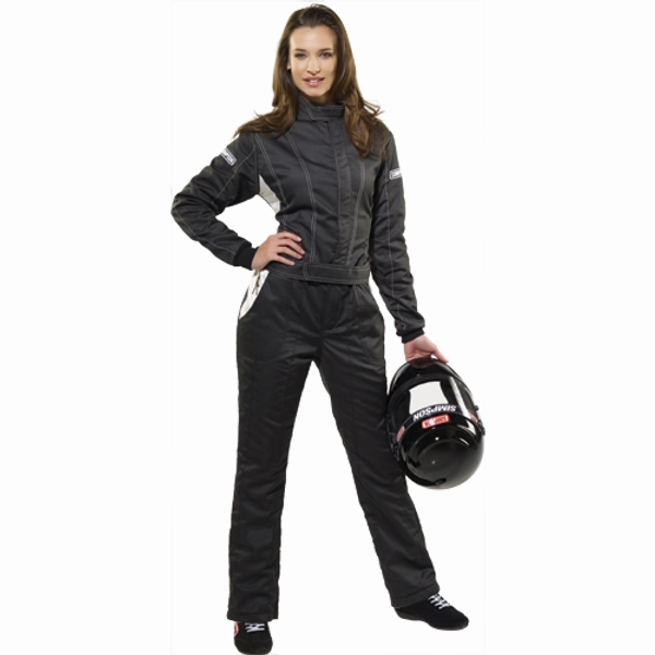 Simpson Racing Vixen II Women's Racing SuitSmall - Black/White