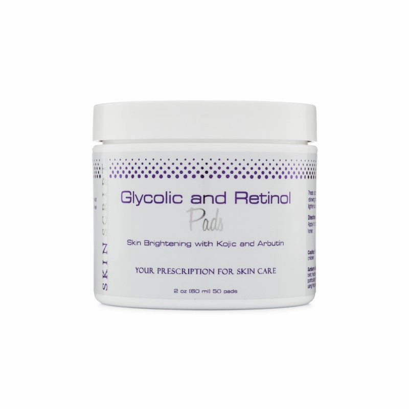 Skin Script Glycolic and Retinol Pads with Kojic and Arbutin 50 pads