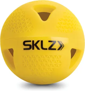 SKLZ Premium Impact Limited-Flight Training Baseballs, Perfect for Adding Power to Swing, Use Indoors Or Outdoors for Practice and Drills, Baseball, Softball, and Mini Balls, Yellow/Black