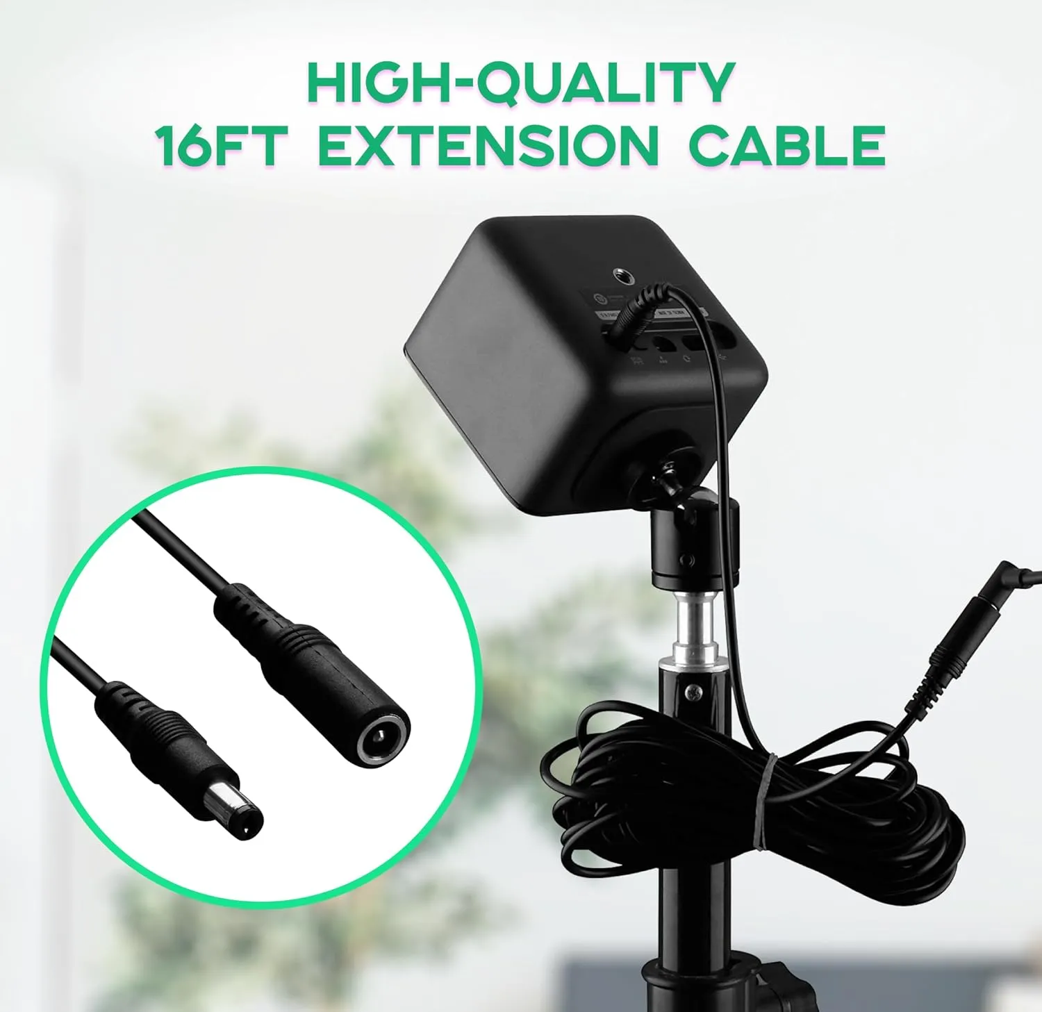Skywin 2 Pack VR Glass Stand - Compatible with HTC VR Sensors - Base Station for Vive Steam VR and Rift Constellation Sensors (with Cable)