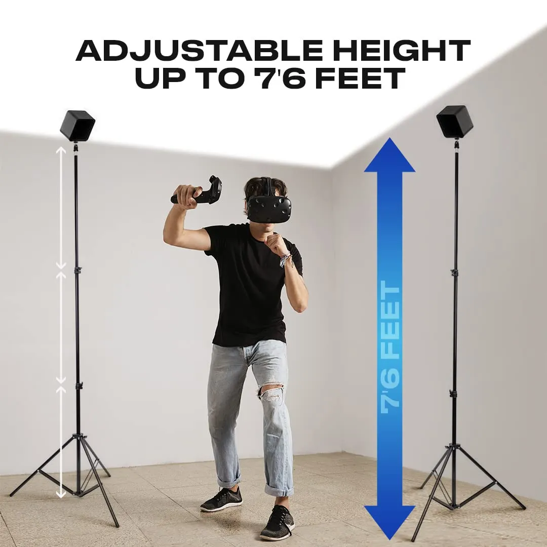 Skywin VR Tripod Stand, HTC Vive Base Station Compatible Sensor Stand and Base Station Mount for Vive Sensors or Oculus Rift Constellation (2 Stands)