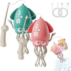 Smart Tentacle Explorer, Dancing Octopus Toy, Auto-Avoid Octopus Crawling Dancing Toy with Led & Music, Electric Automatic Obstacle Avoidance Octopuss, USB Rechargeable (Pink Green)
