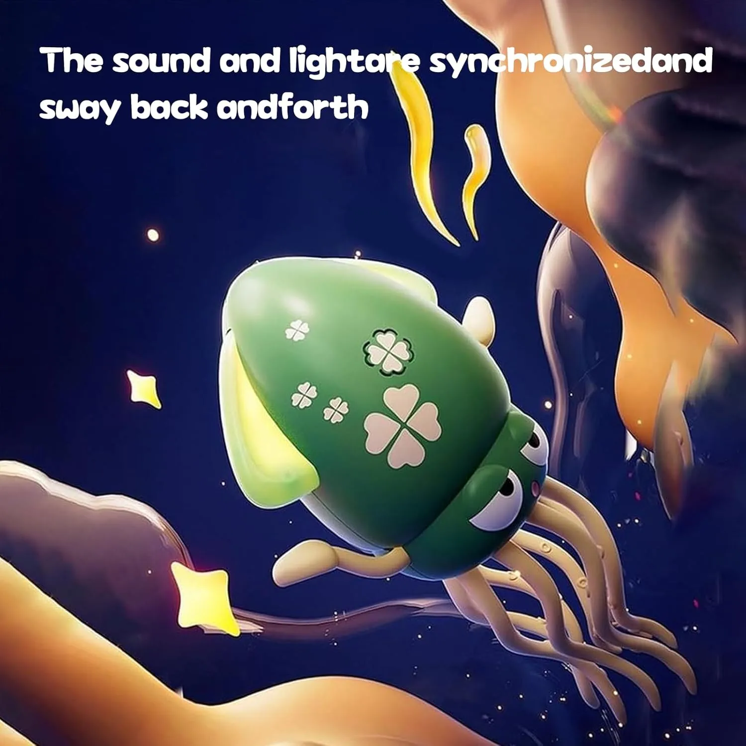 Smart Tentacle Explorer, Dancing Octopus Toy, Auto-Avoid Octopus Crawling Dancing Toy with Led & Music, Electric Automatic Obstacle Avoidance Octopuss, USB Rechargeable (Pink Green)