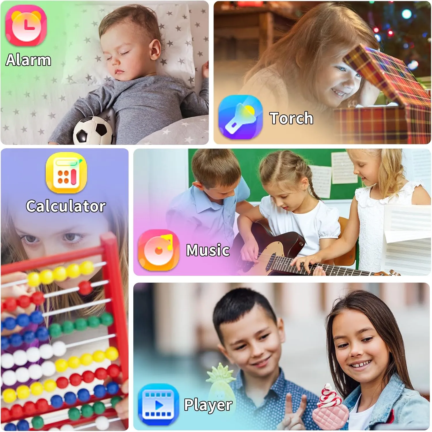 Smart Watch for Kids, Toddler Watch Toys with 24 Games Camera Video Recorder Music Alarm Calculator Calendar Stopwatch Flashlight Pedometer Birthday Gift Toys for 3-12 Year Old Boys and Girls (Pink)