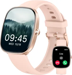 Smart Watch for Men Women Make/Answer Calls,1.83"Fitness Tracker with Sleep Tracker/Blood Pressure/Heart Rate Monitor,Pedometer,100  Sport Modes,IP68 Waterproof,350 Mah, Compatible with Android&iPhone