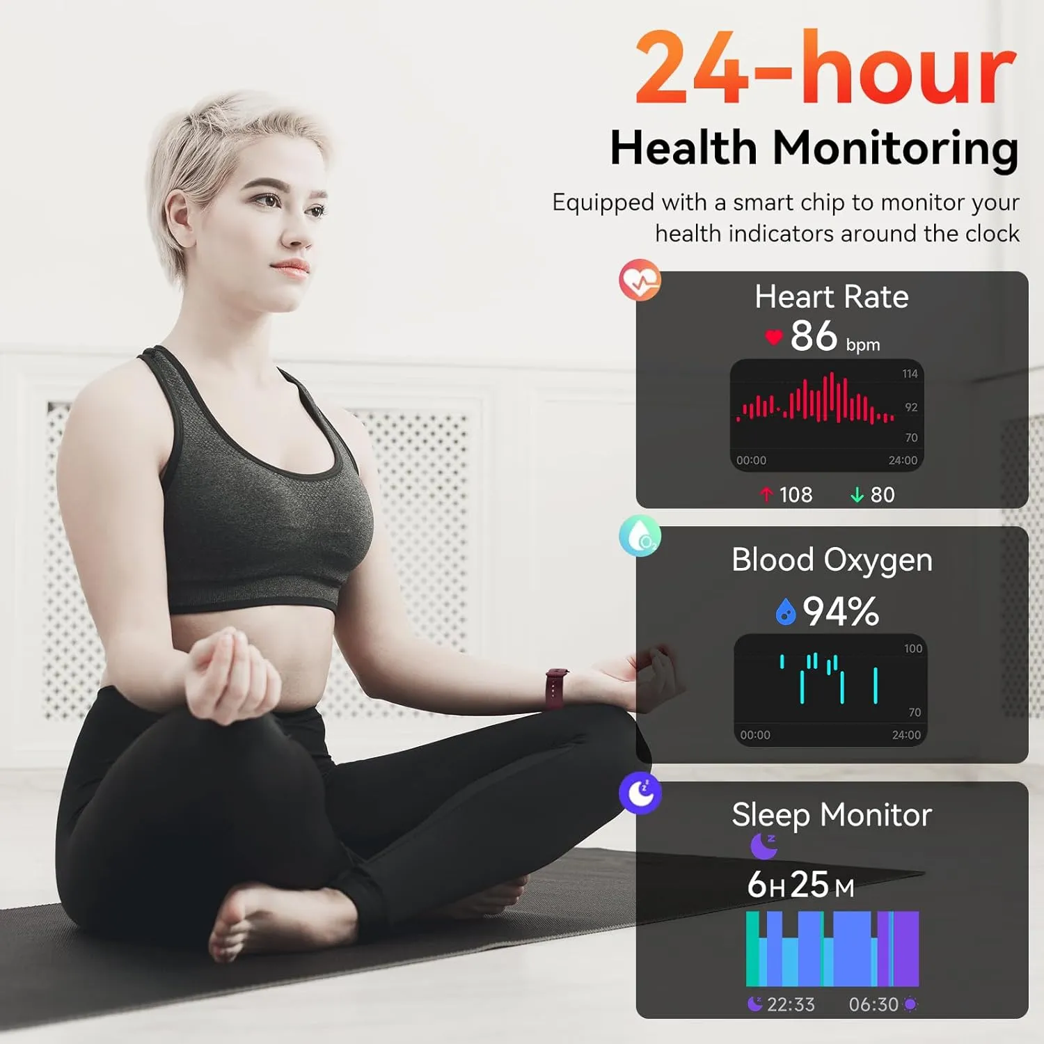 Smart Watch with Alexa & Bluetooth Calls, 1.83" HD Fitness Tracker for Men Women, IP68 Waterproof, 120  Workout Modes, 24/7 Heart Rate/Sleep Tracking, iOS Android Compatible (Red)