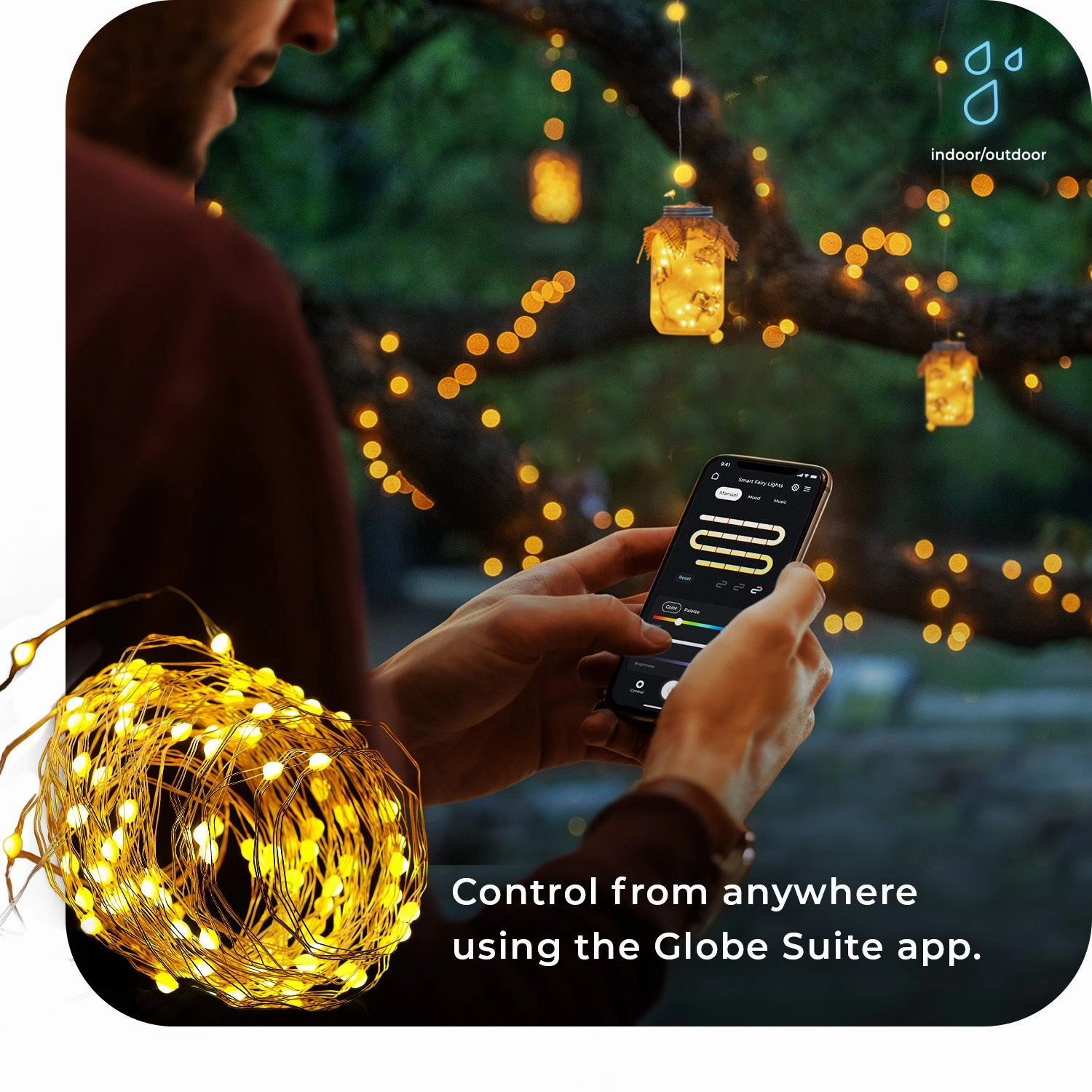 Smart Color Changing RGB LED Plug-In Fairy Lights