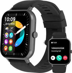 Smart Watch for Women Men Bluetooth Call, Fitness Tracker Heart Rate Monitor Blood Pressure Watch, Pedometer Step Calories Counter, Sleep Tracker Waterproof Sport Smart Watch for Android iOS